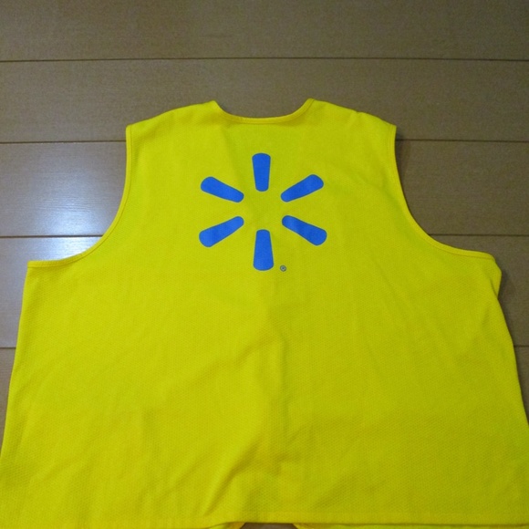 Walmart Associate Yellow Zip Uniform Employee Work Vest Unisex Sz 3XL - Picture 9 of 10